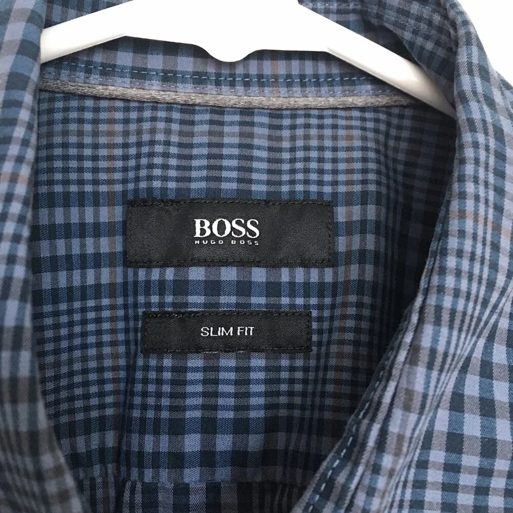 Boss Hugo Boss Slim Fit Button Down Dress Shirt 100% Cotton - Picture 3 of 8